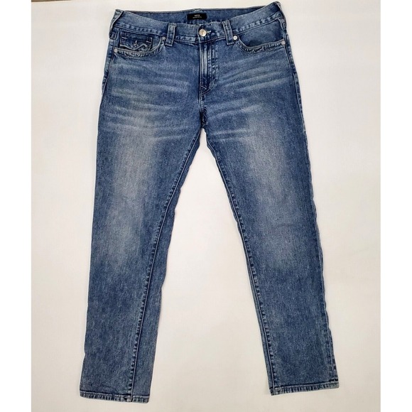 True Religion Other - True Religion ROCCO FLAP Relaxed SKINNY JEANS 107327 Light Mixer 36x31